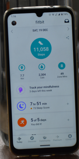 Step counters mobile app fitness